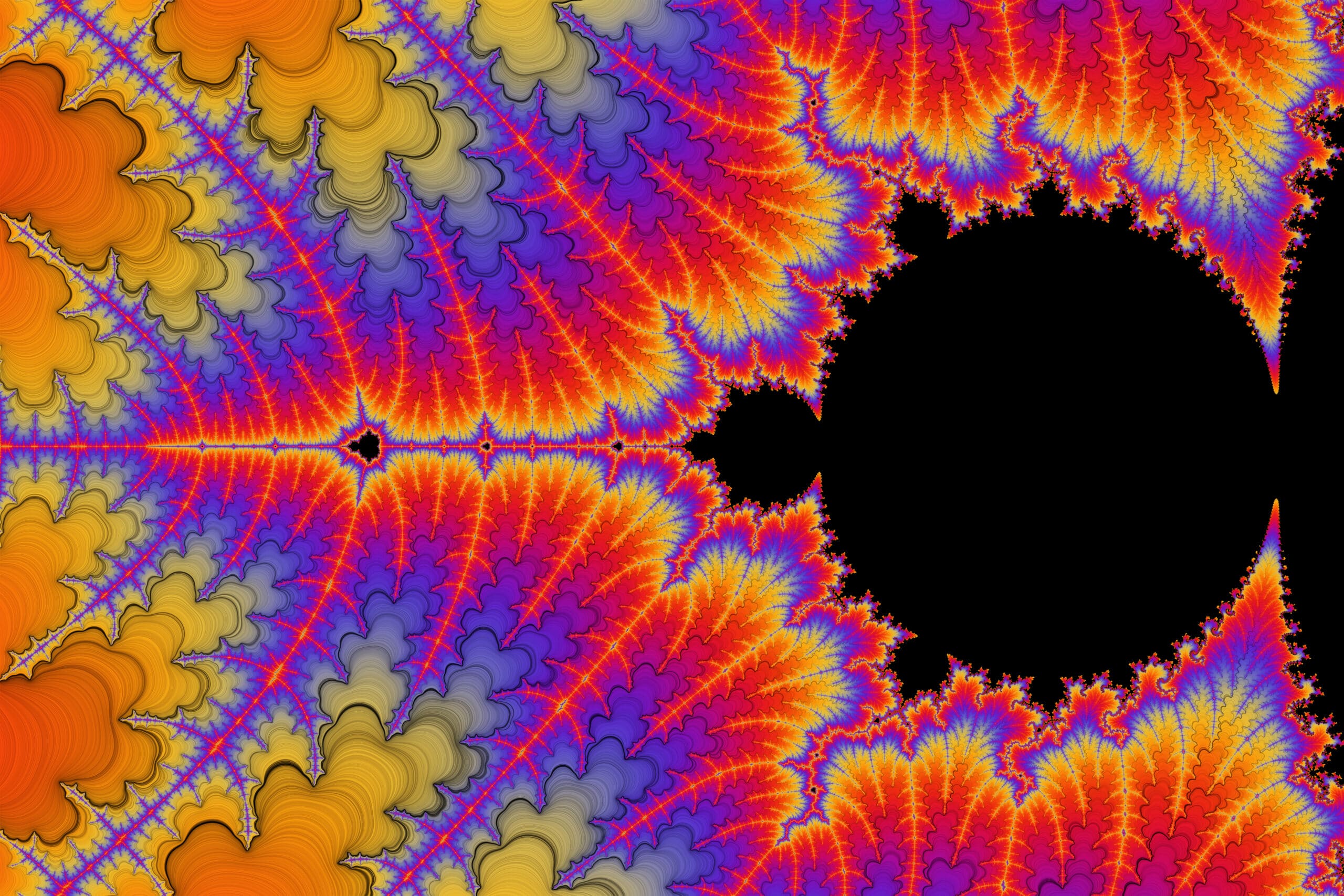 Colorful Mandelbrot fractal pattern